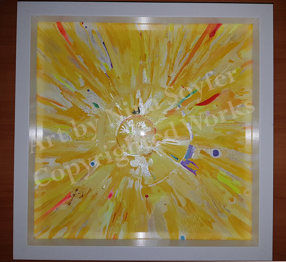 Sunlight watermarked framed